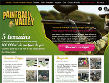 Tablet Screenshot of paintballvalley.fr